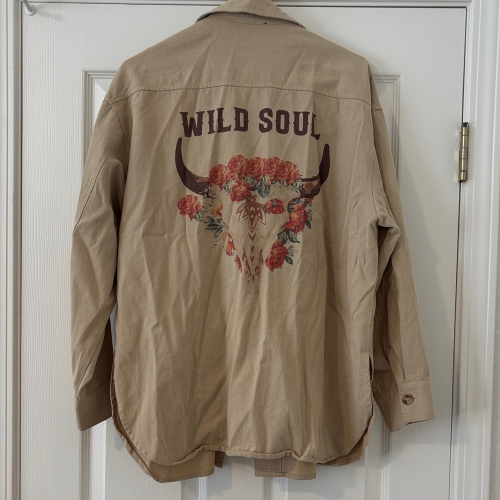 Wild Soul Tan Graphic Shirt